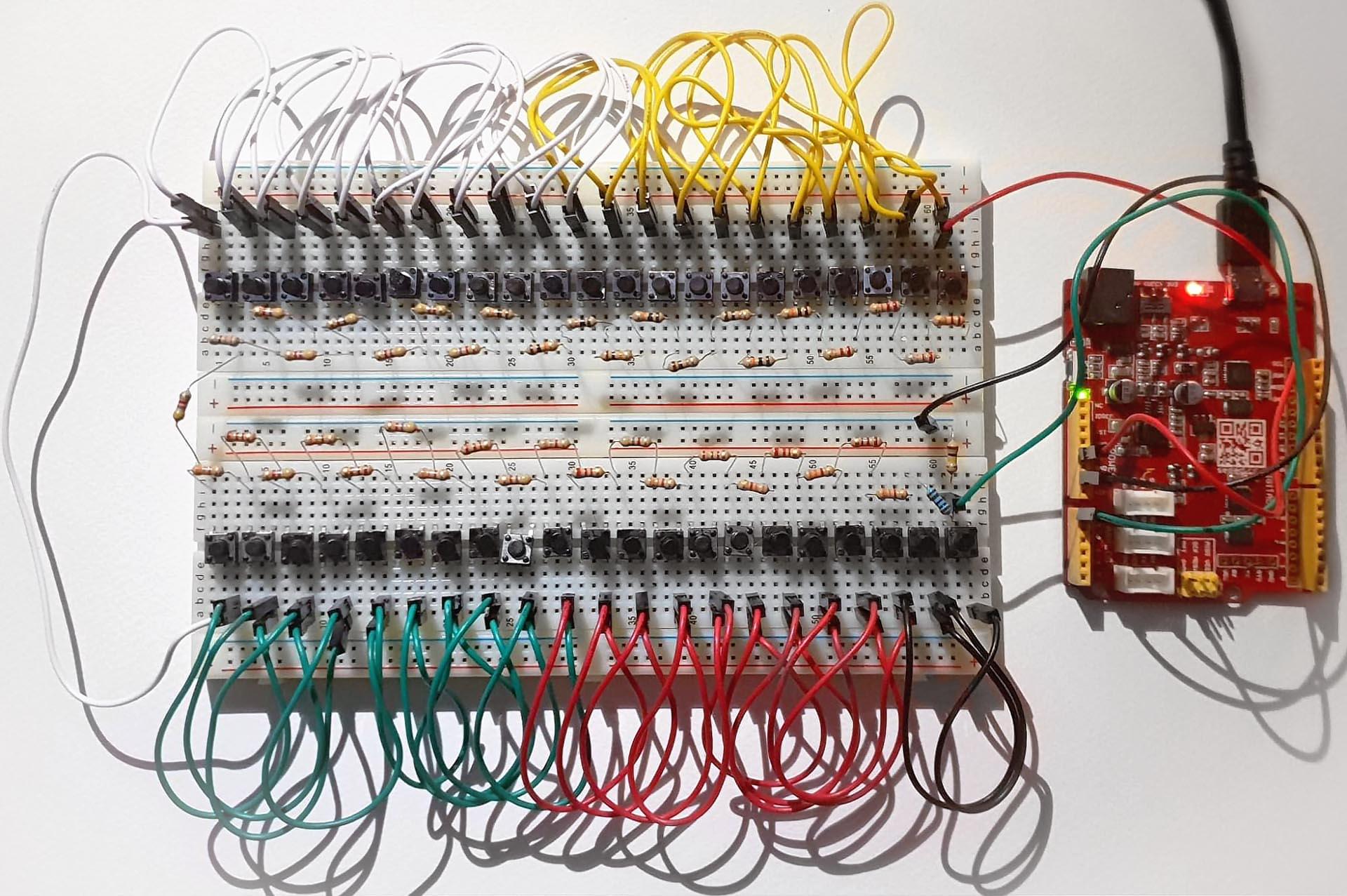 Keyboard wiring